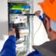 Professional testing wiring in commercial building